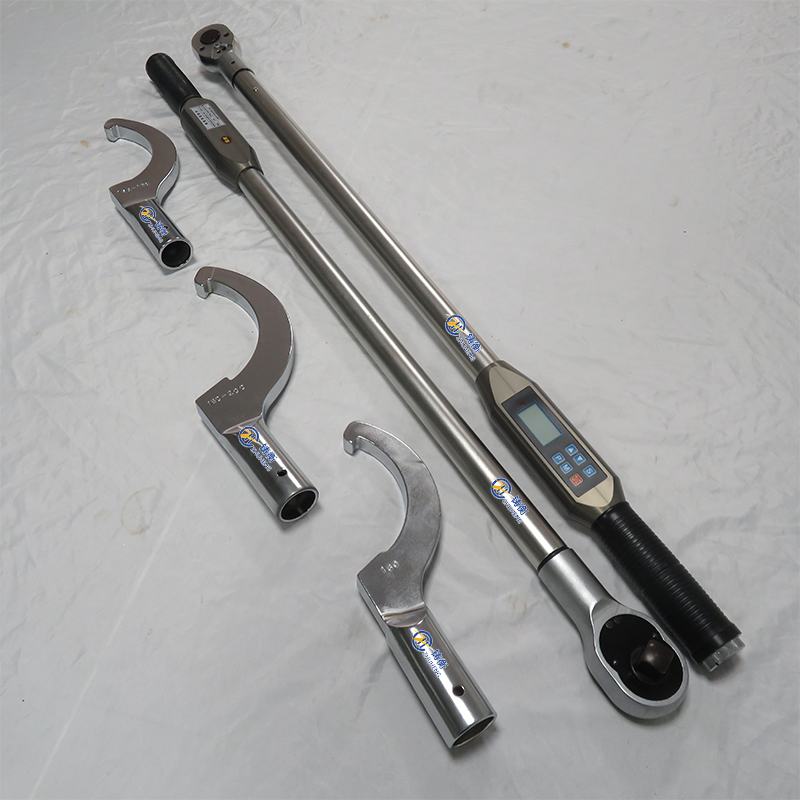 勾头电子式扭矩扳手怎么用？